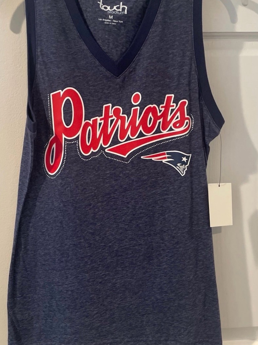 Touch Stadium Kids' Patriots Navy Tank Top